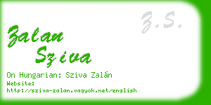 zalan sziva business card